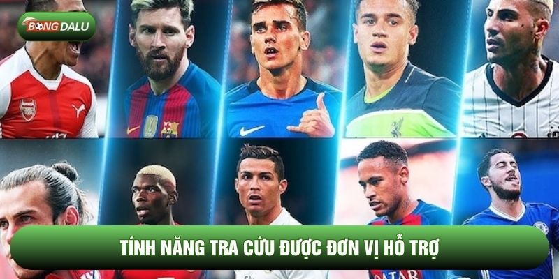 Tính năng tra cứu được đơn vị hỗ trợ